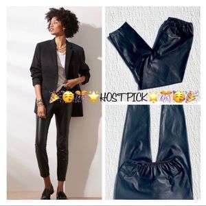 🎉HP L.RALPH LAUREN Vegan Leather High Waist Crop Leggings